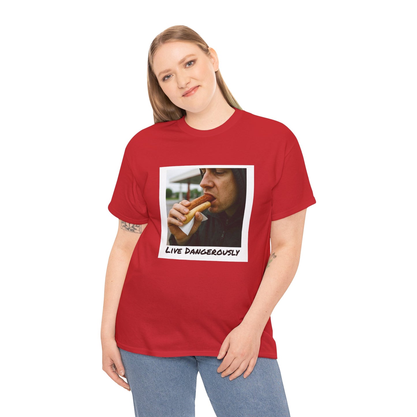 Live Dangerously - Unisex Graphic Print T-Shirt