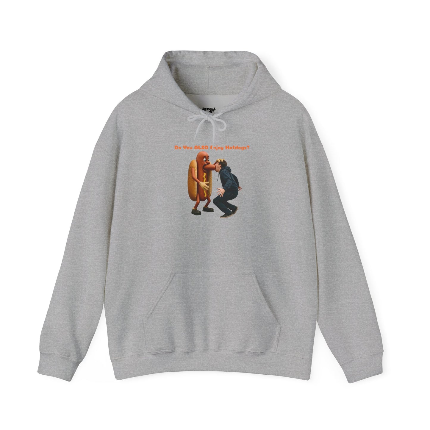 Man Eats Hotdog! - Unisex Heavy Blend Hooded Sweatshirt