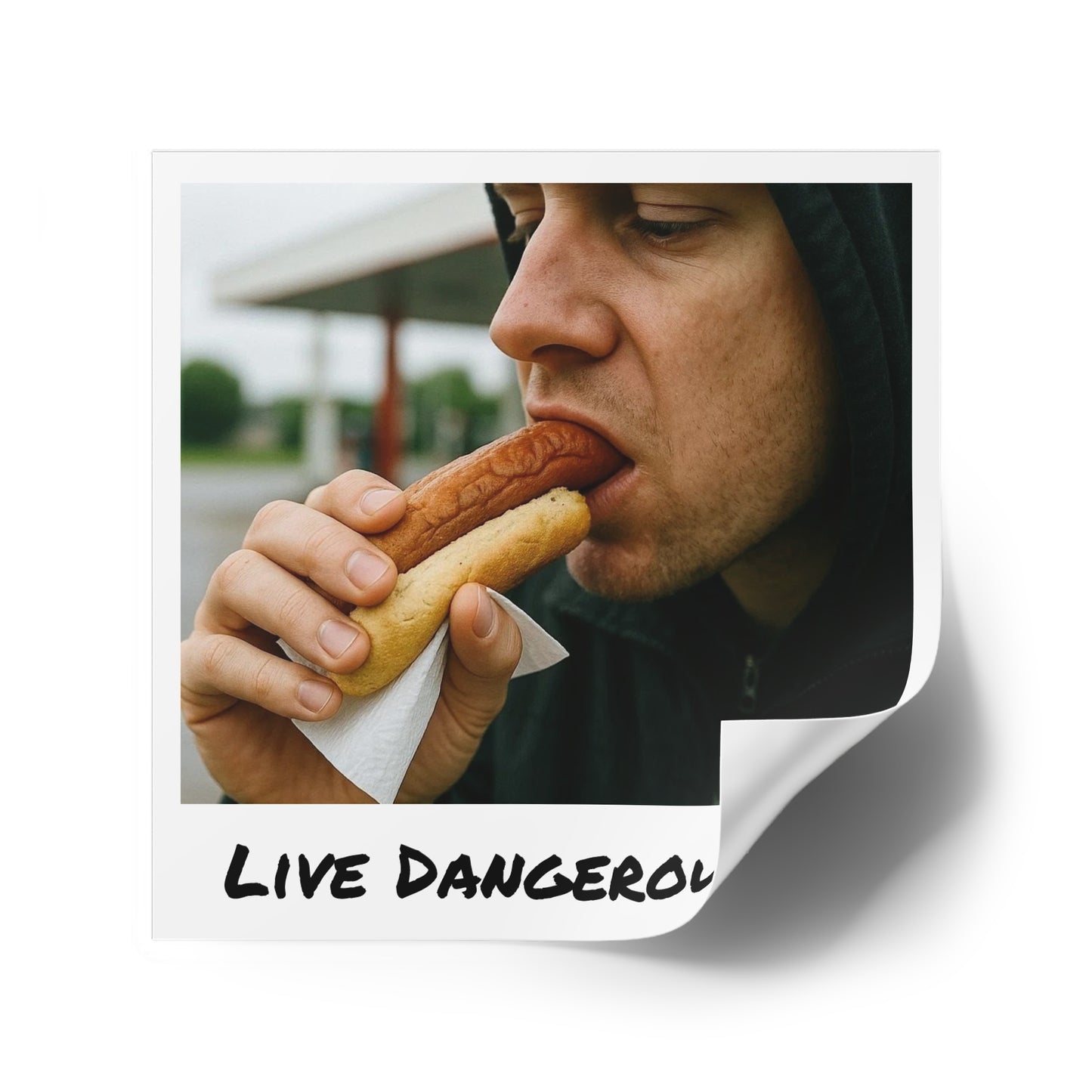 Live Dangerously - Square Stickers
