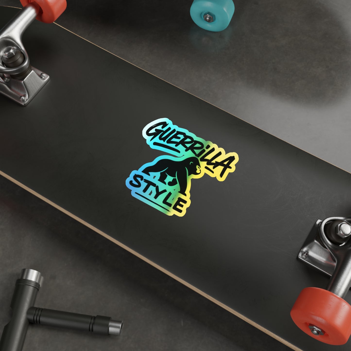 Guerrilla Style - Holographic Die-Cut Sticker