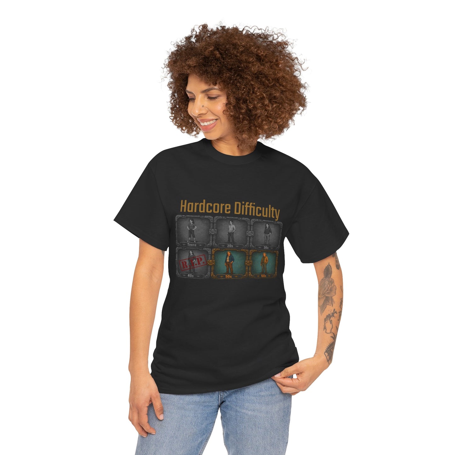 Hardcore Difficulty - Unisex Heavy Cotton Tee