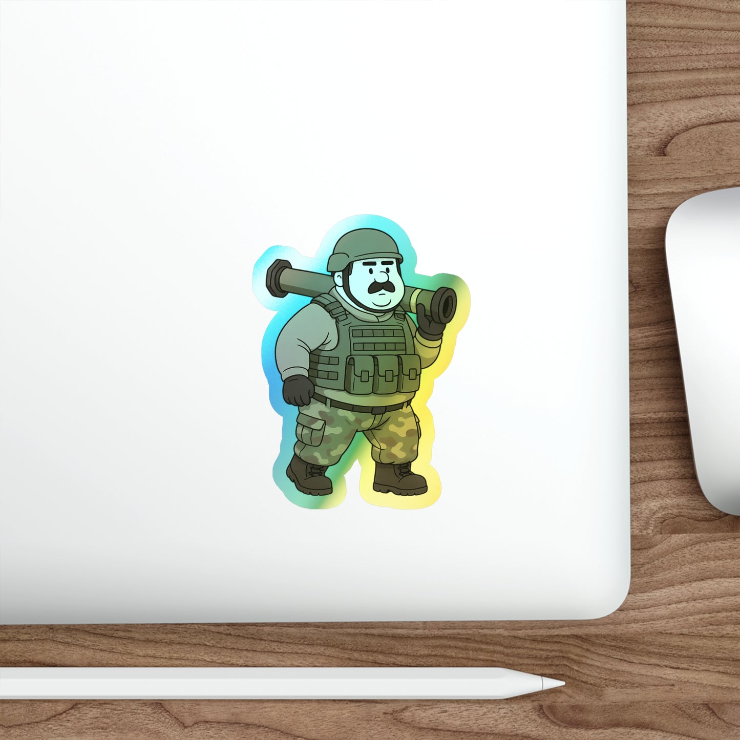 Pre-Armored - Holographic Die-Cut Sticker