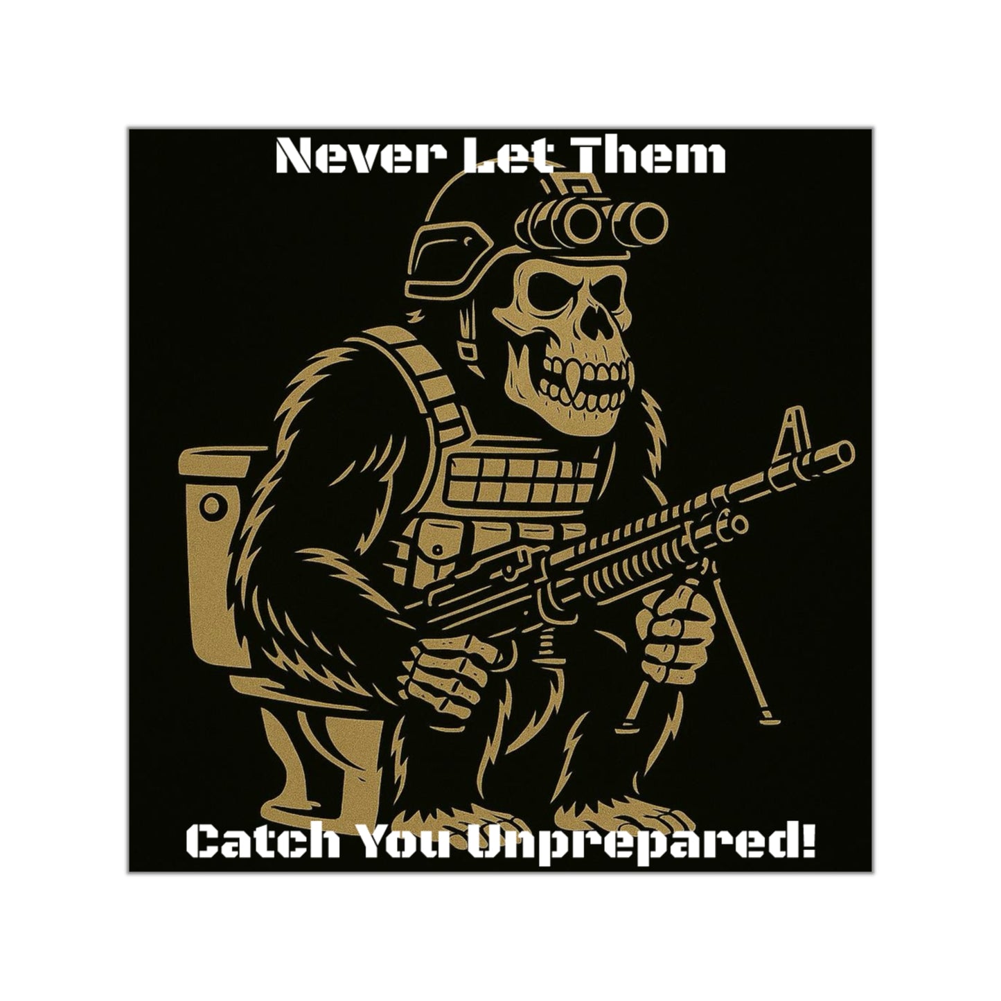 Be prepared - Square Sticker