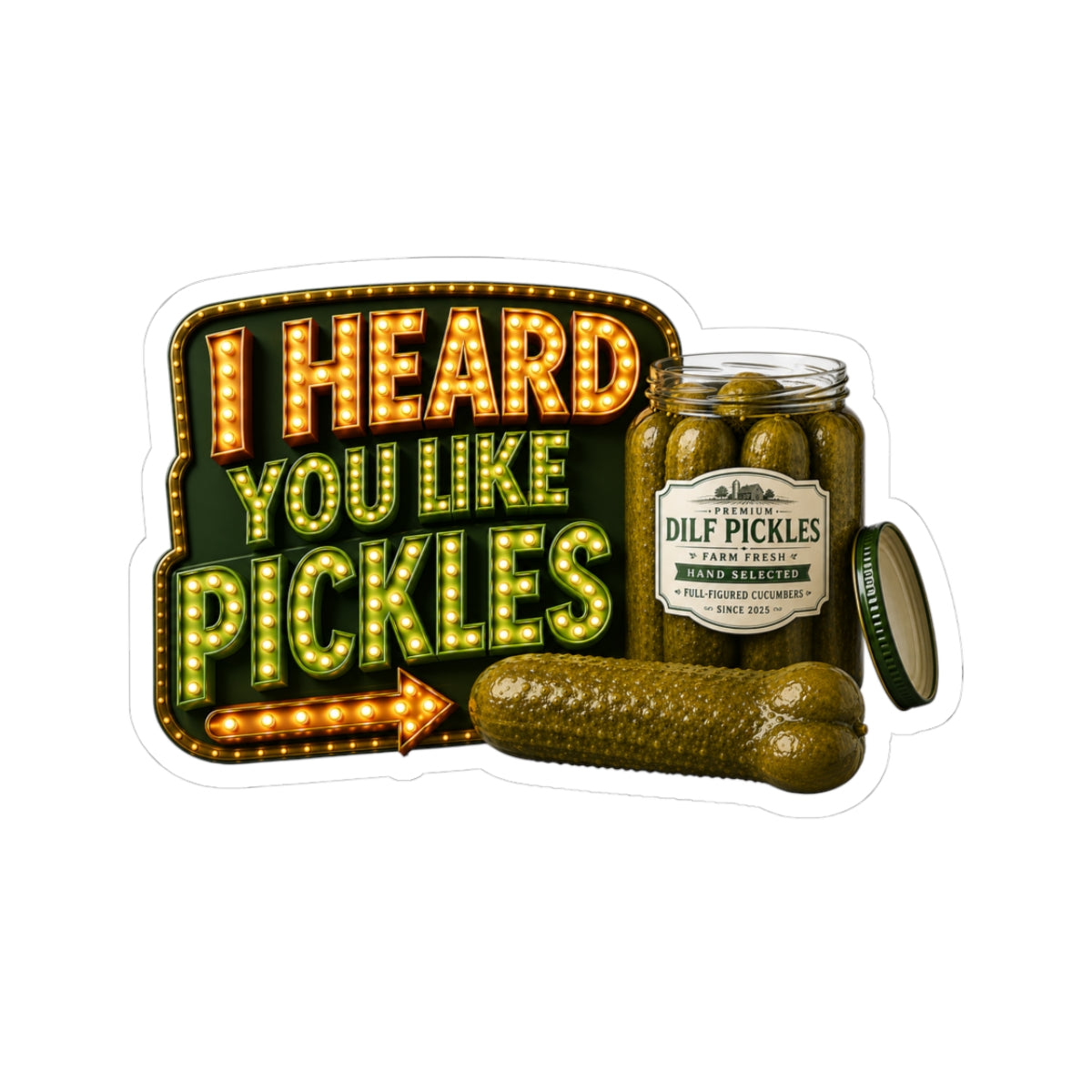 Like Pickles - Kiss-Cut Stickers
