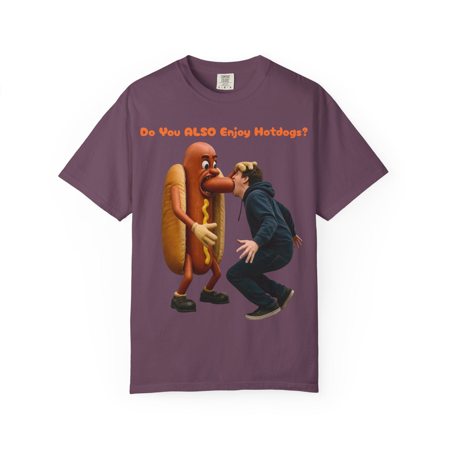 Man Eats Hotdog! - T-Shirt
