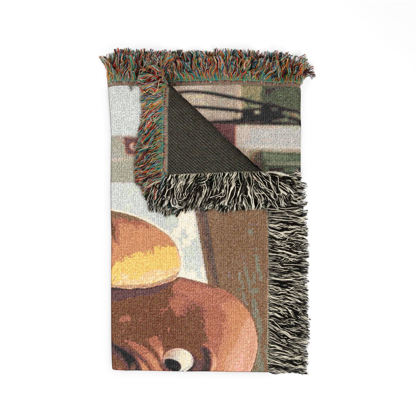 Man Eats Hotdog! - Woven Blanket