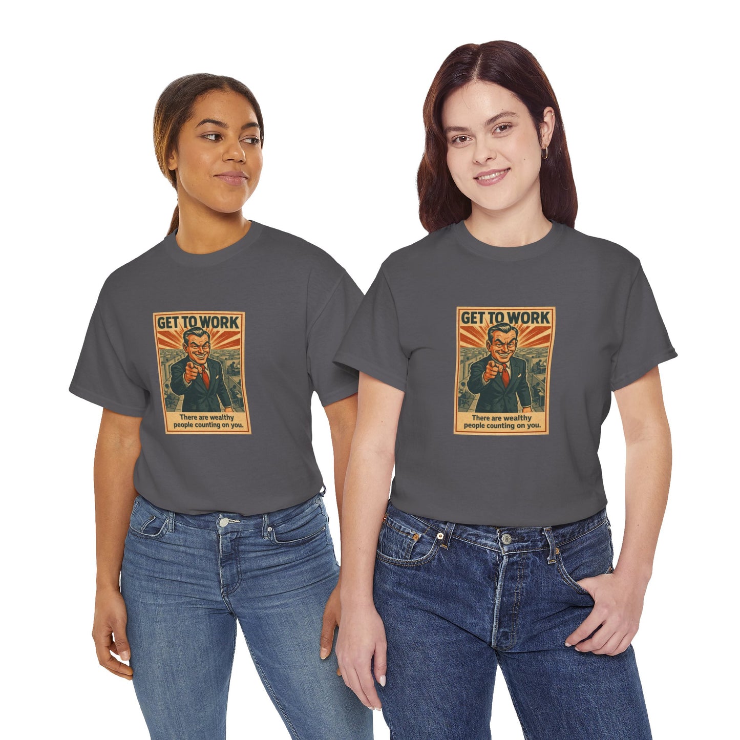 Get To Work - Unisex Heavy Cotton Tee