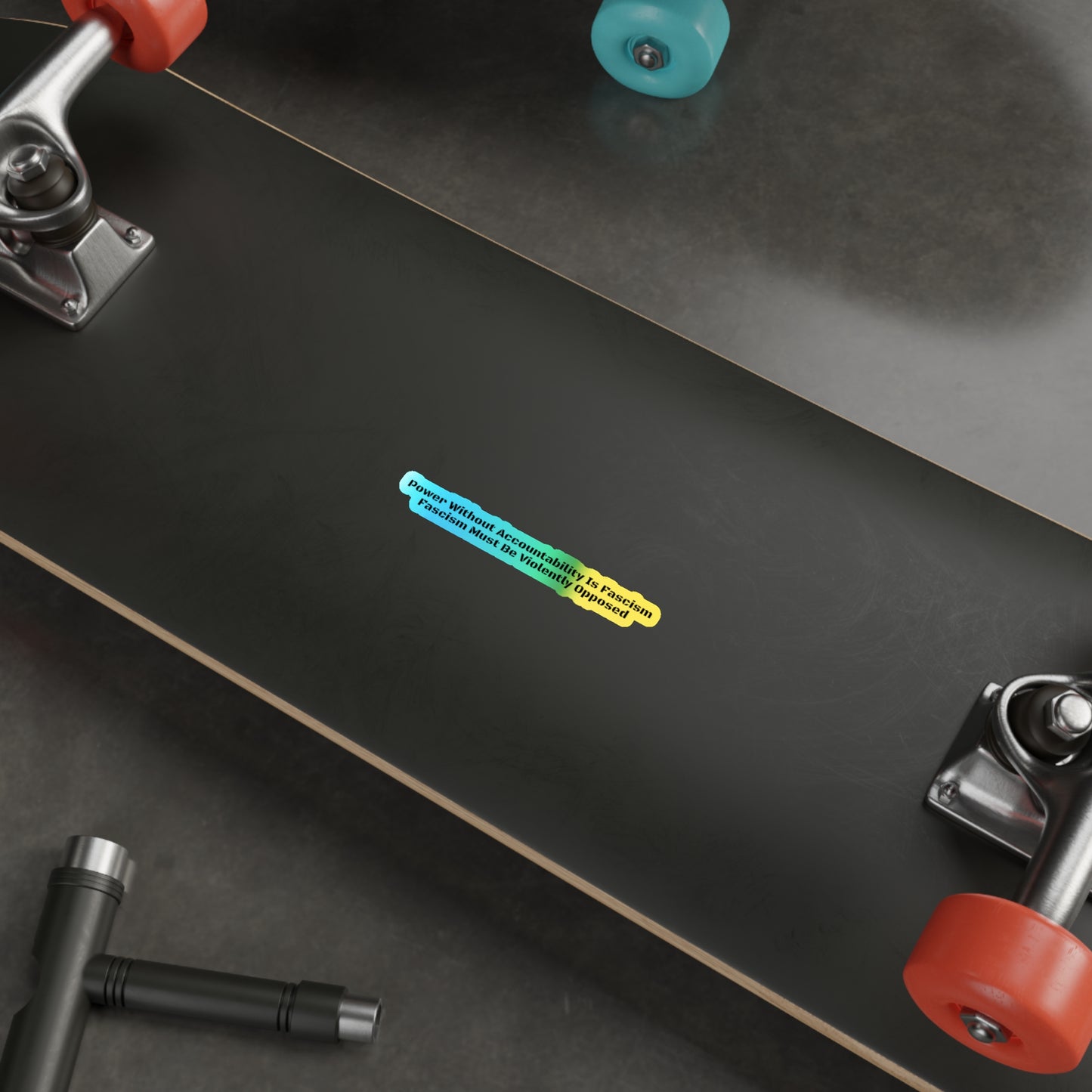 Oppose Fascism - Holographic Die-Cut Stickers