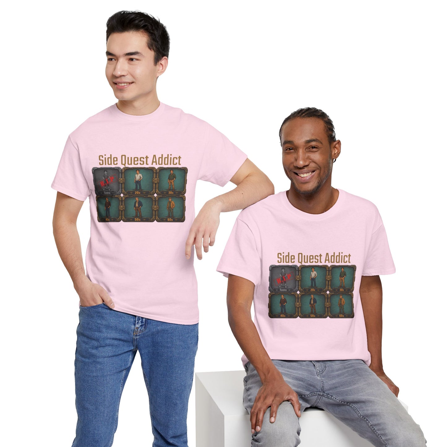 Side Quest Addict - Unisex Heavy Cotton Tee