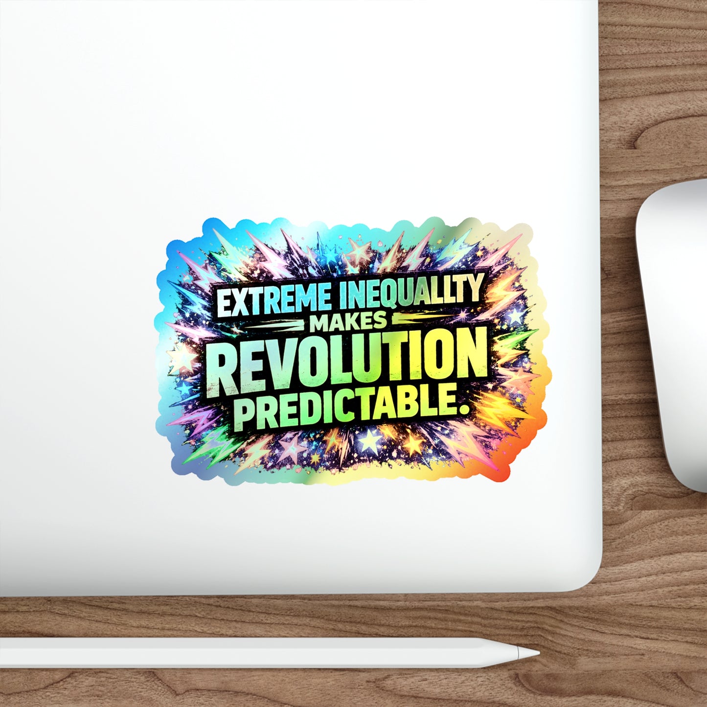 Predictable - Holographic Die-cut Stickers