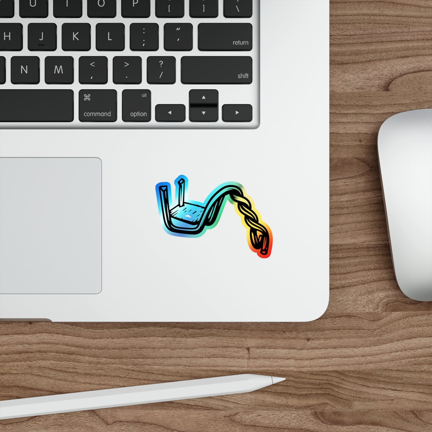 Machine Gun - Holographic Die-cut Sticker