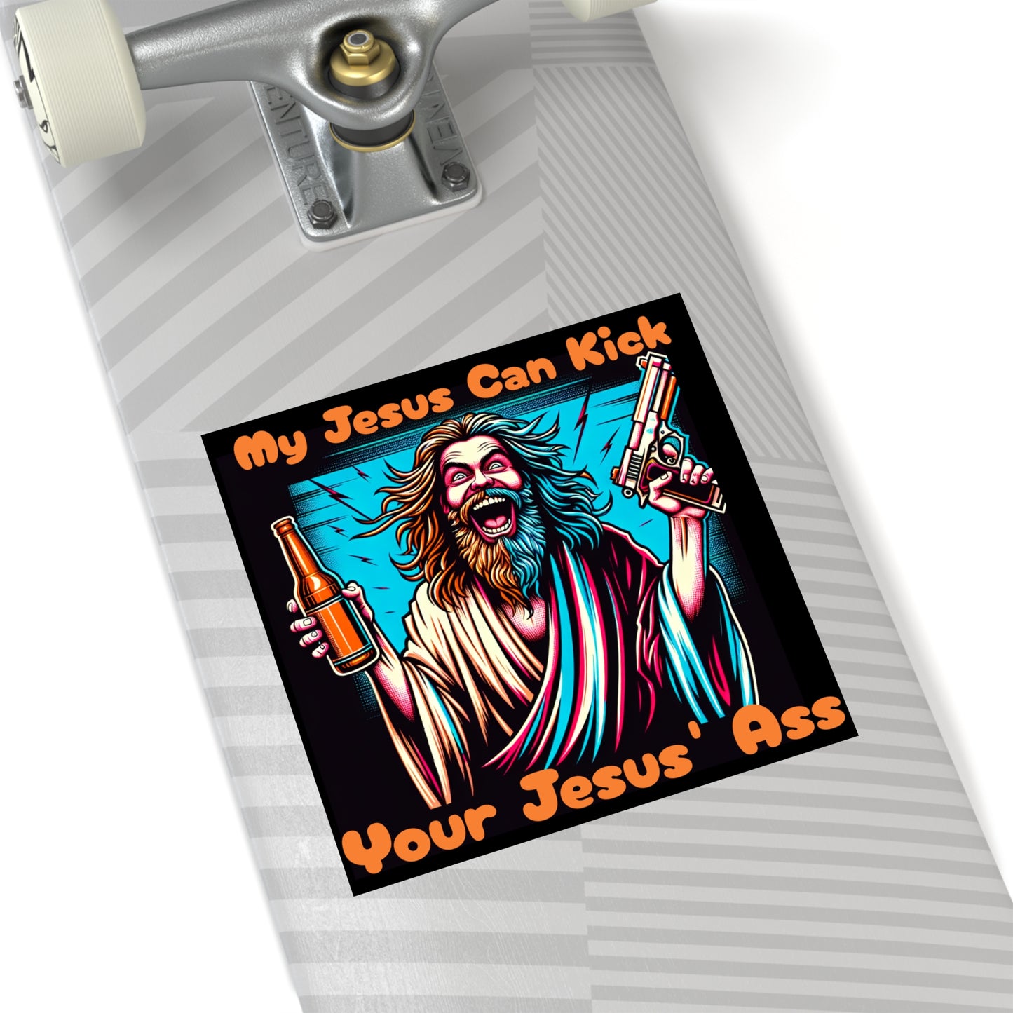 Jesus v Jesus - Square Stickers