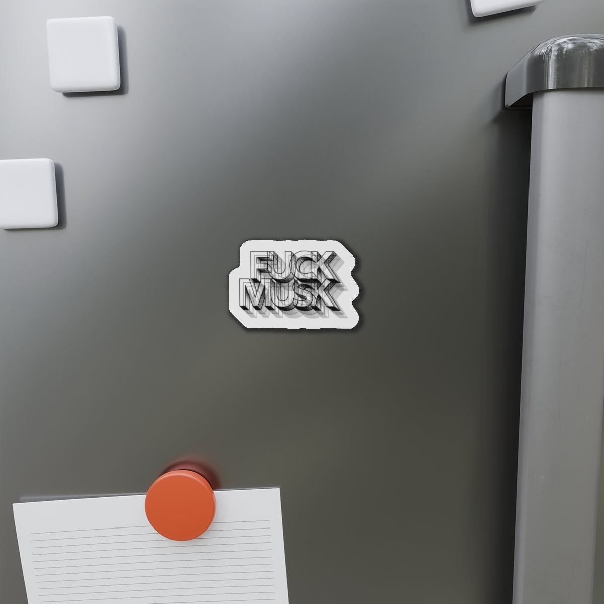 Fuck Musk - Die-Cut Magnet