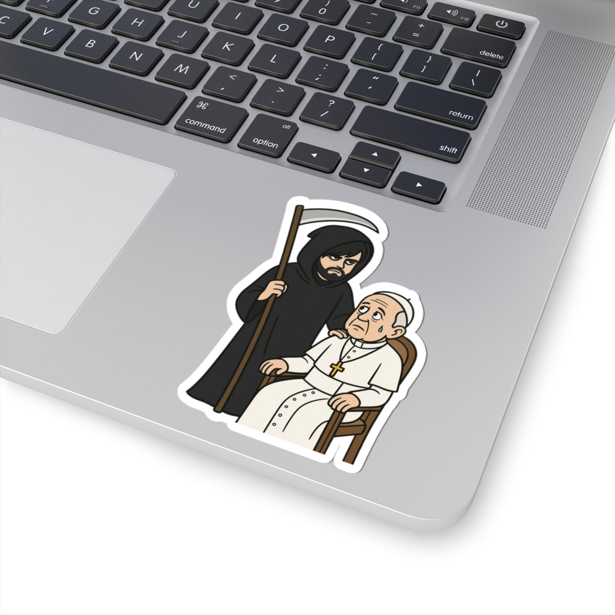 Grim Reaper and The Pope - Sticker