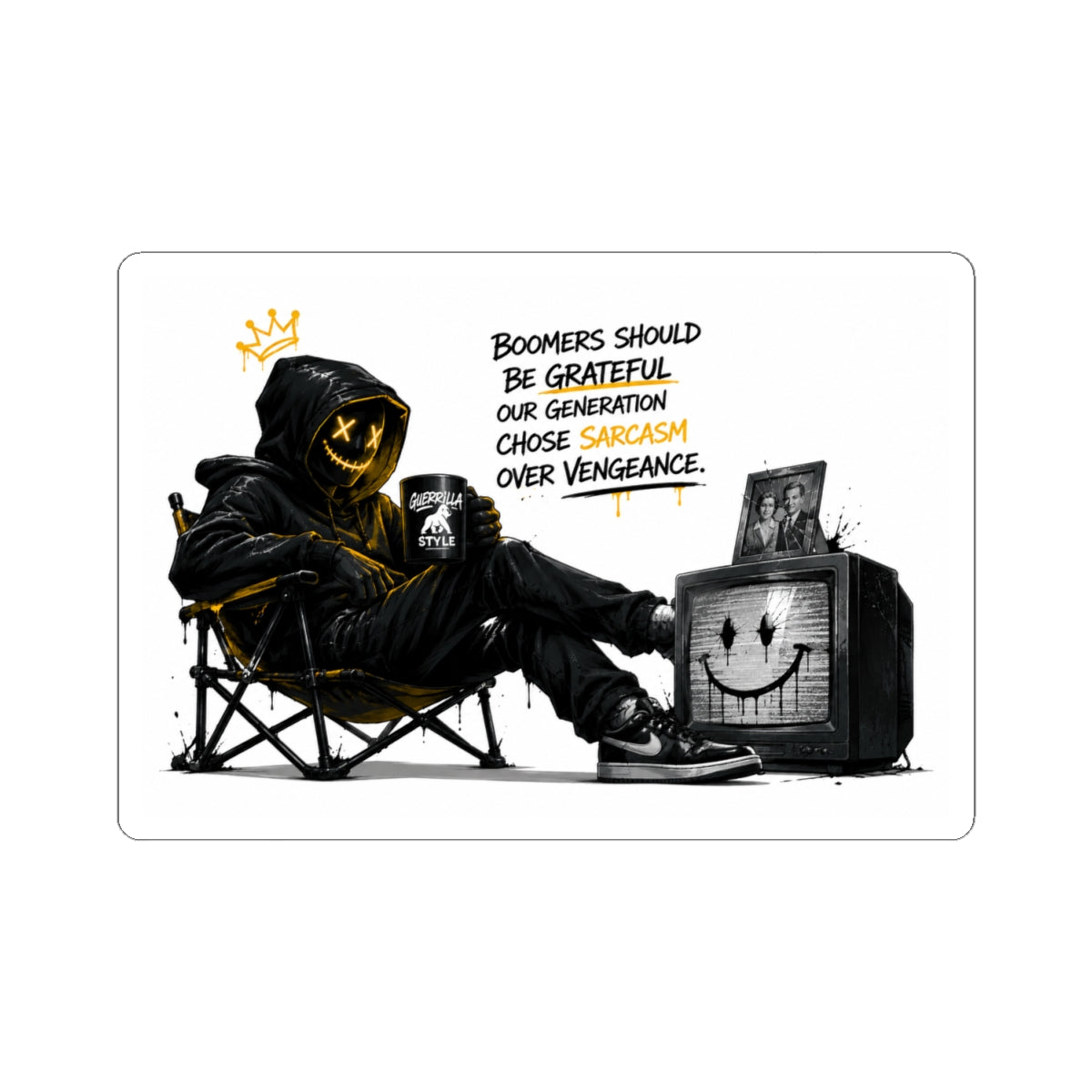 Sarcasm Over Vengeance - Kiss-Cut Sticker