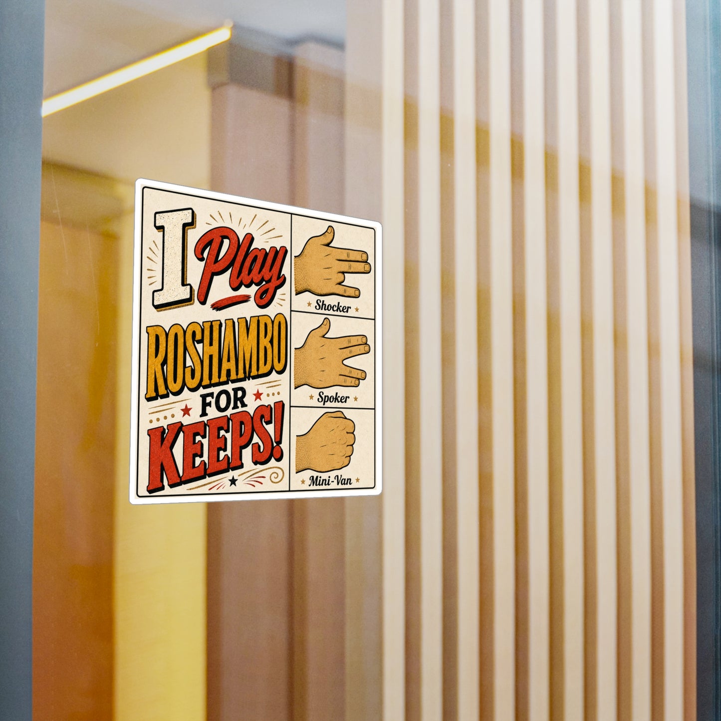 Roshambo - Kiss-Cut Vinyl Decals
