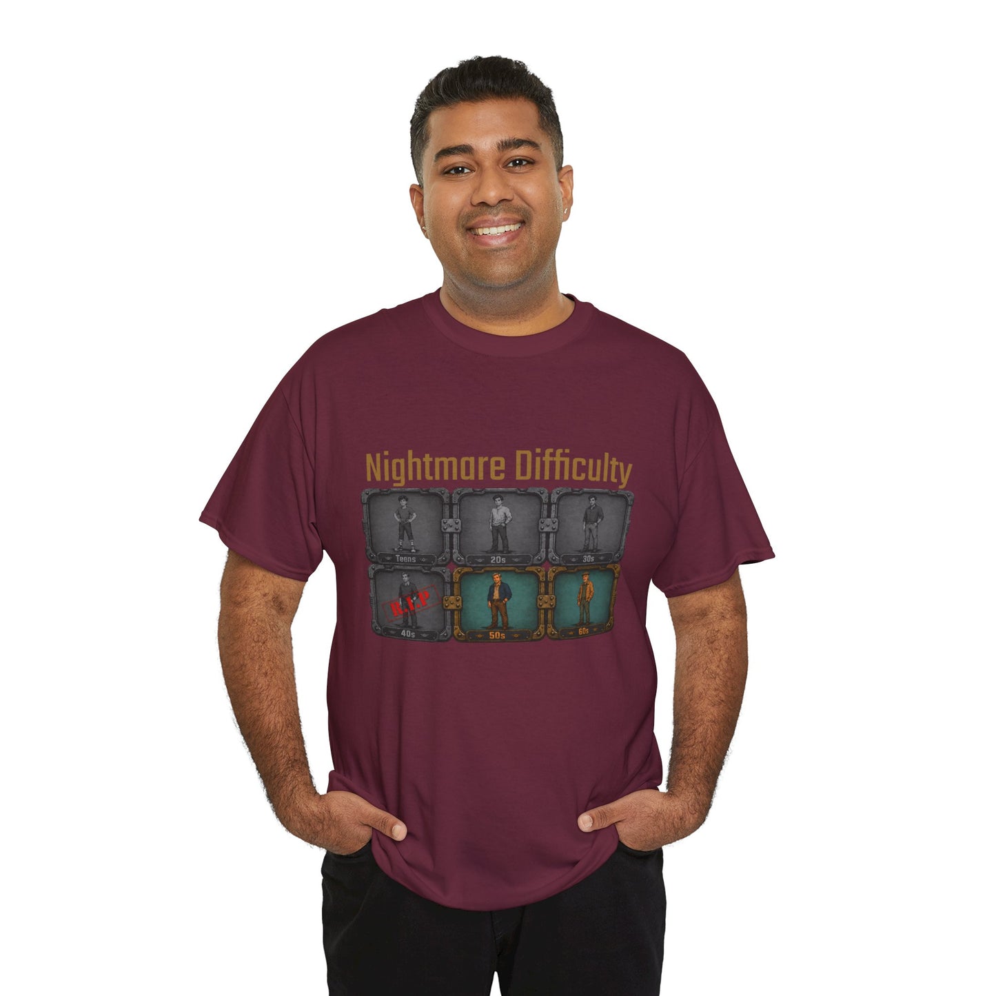 Nightmare Difficulty - Unisex Heavy Cotton Tee