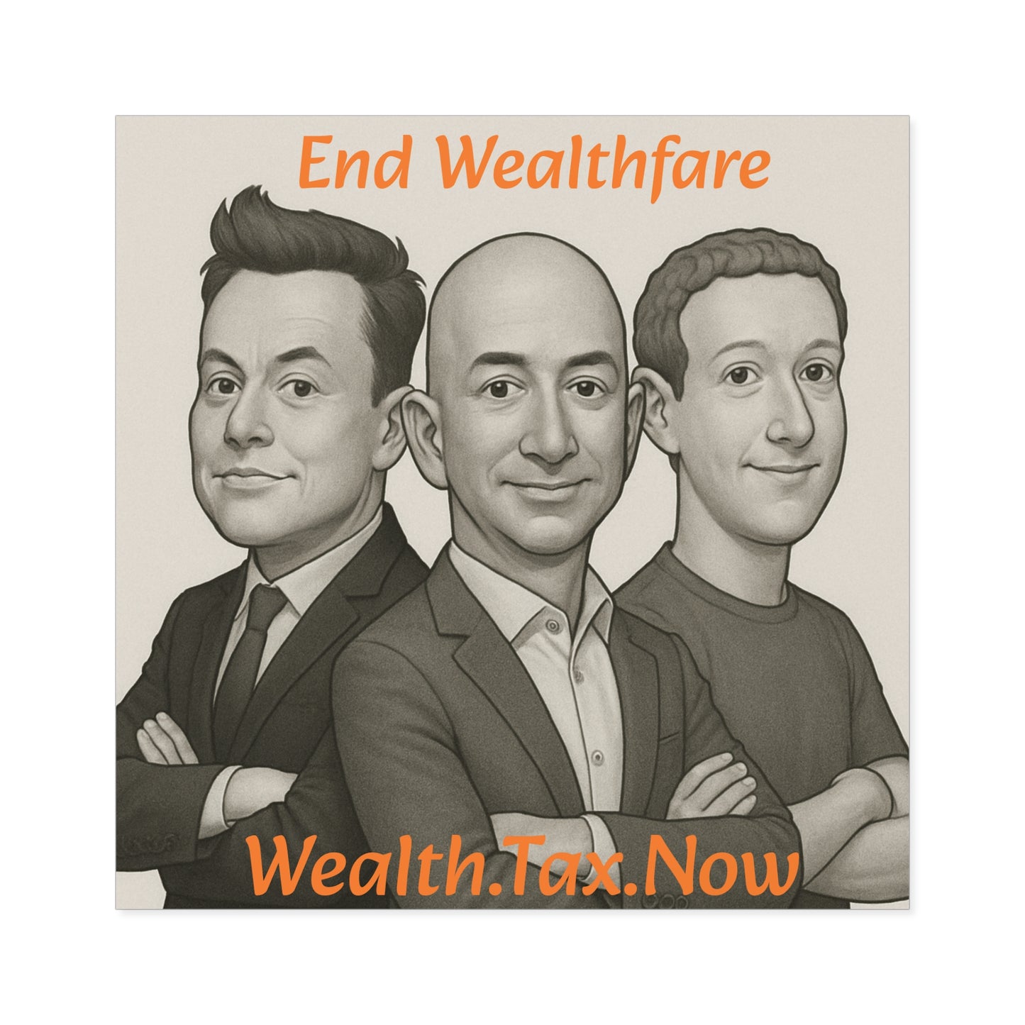 Wealthfare - Square Stickers