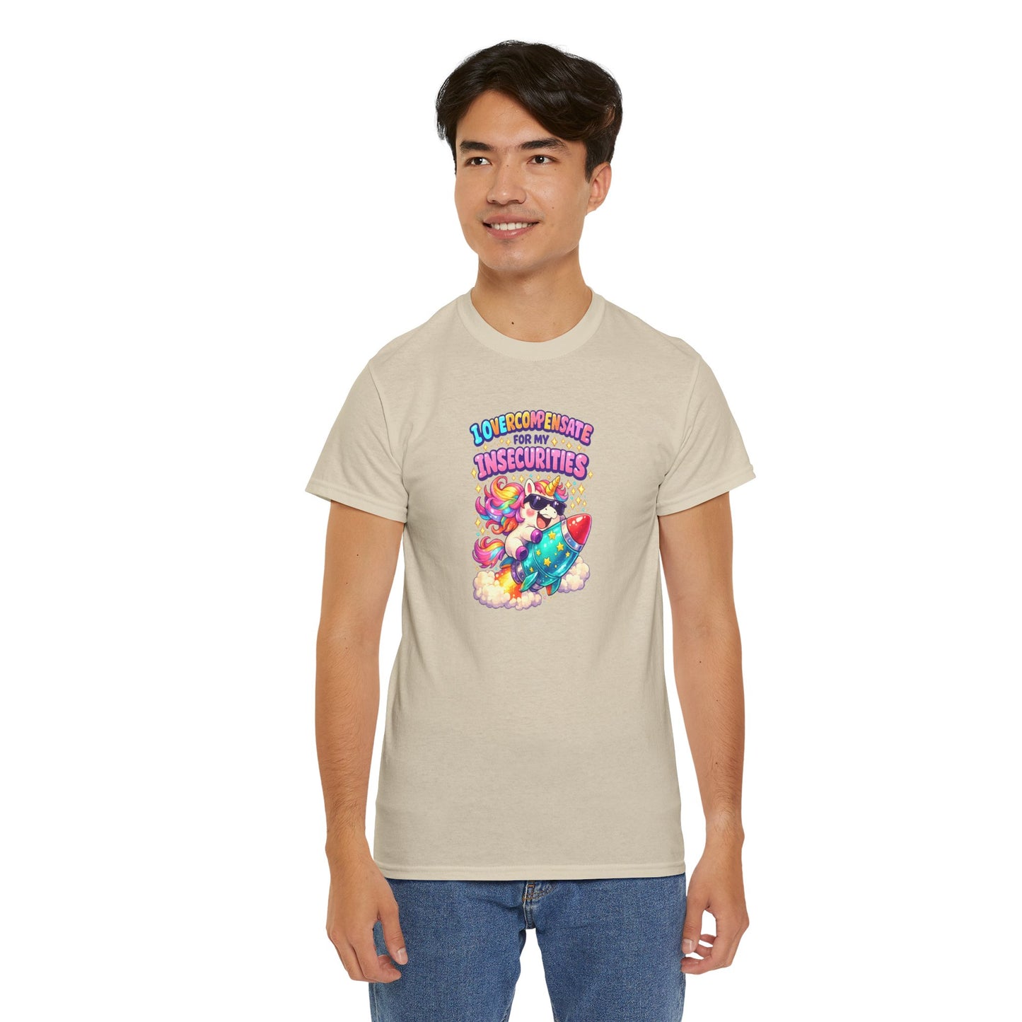 Overcompensate - Unisex Heavy Cotton Tee