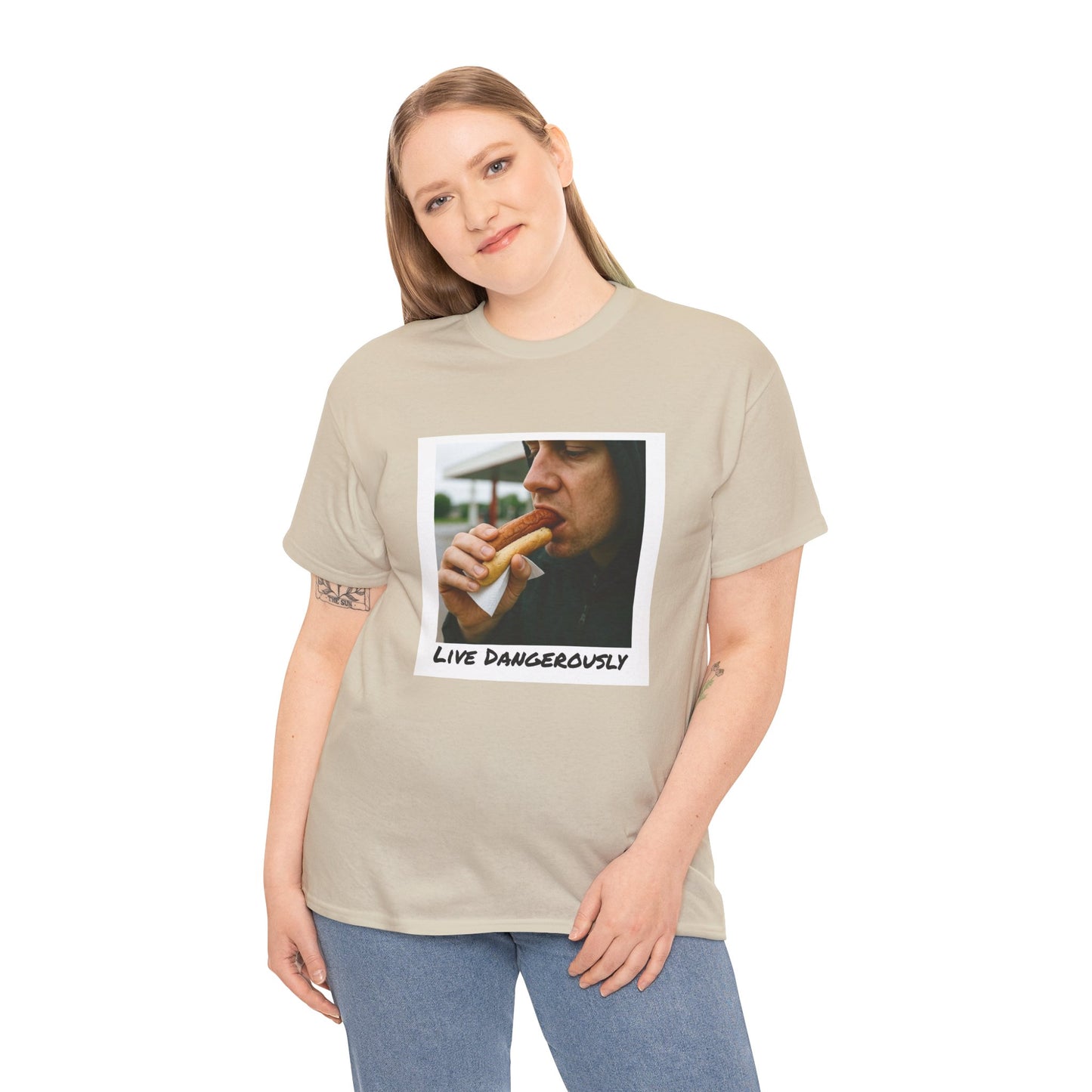 Live Dangerously - Unisex Graphic Print T-Shirt
