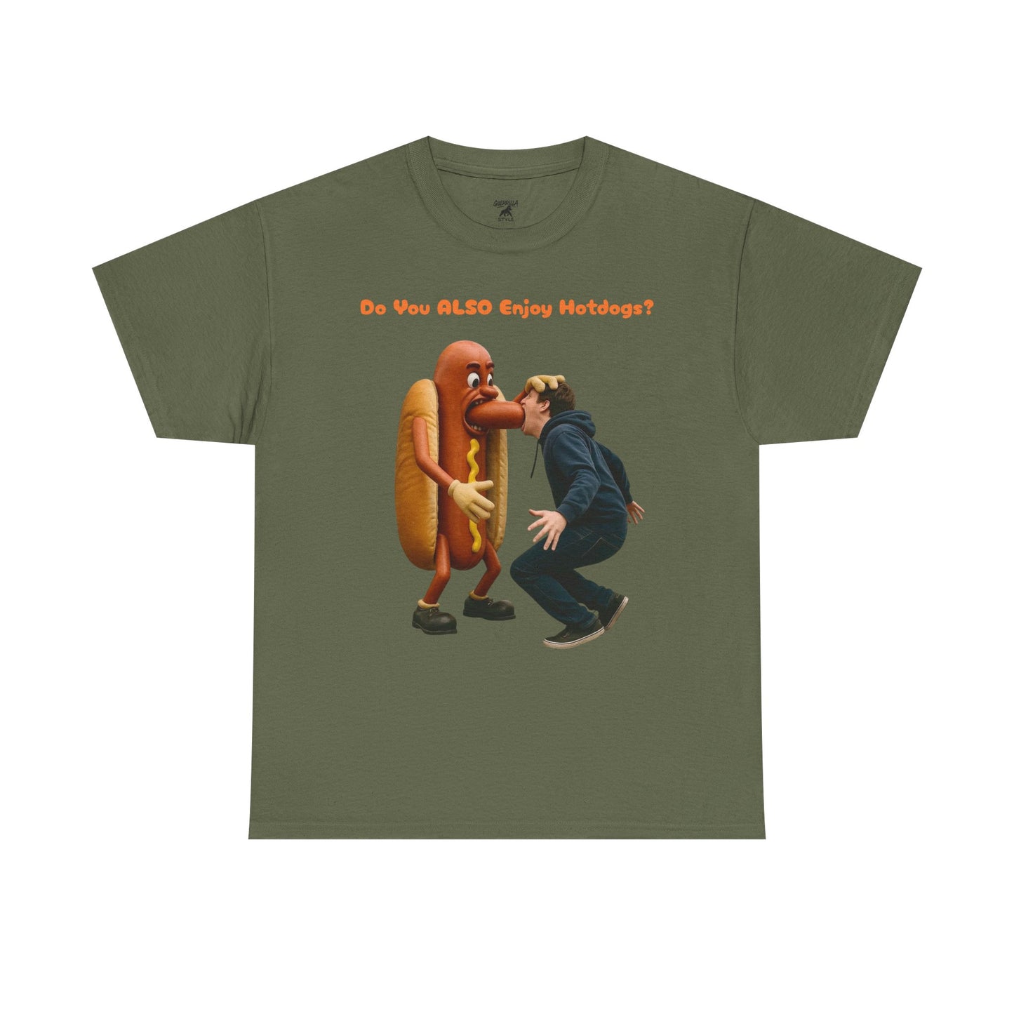 Man Eats Hotdog! - T-Shirt