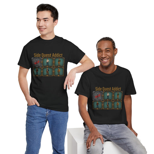 Side Quest Addict - Unisex Heavy Cotton Tee