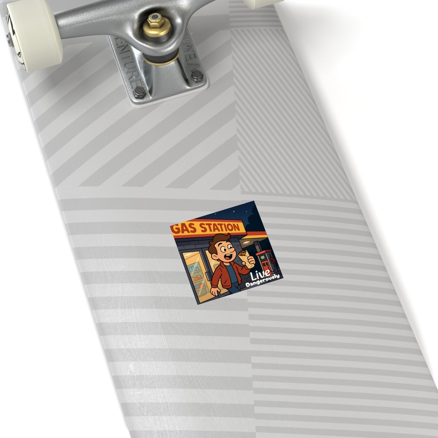 Live Dangerously - Square Stickers