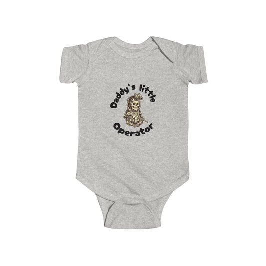 Daddy's little operator - Infant Fine Jersey Bodysuit