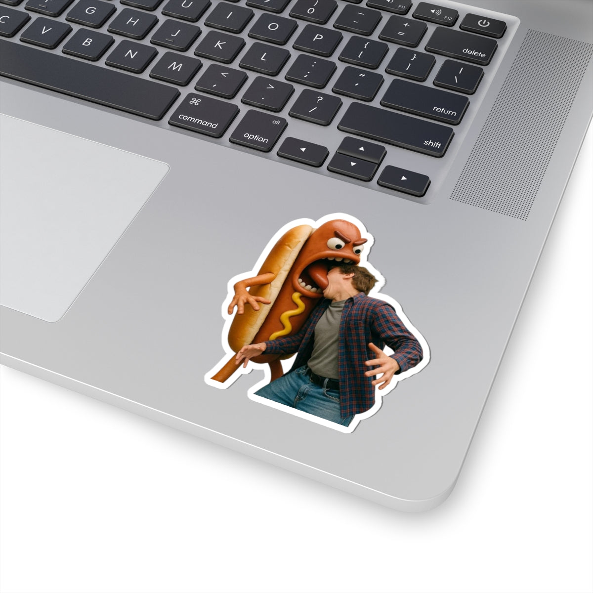 Hotdog Eats Man! - Kiss-Cut Stickers
