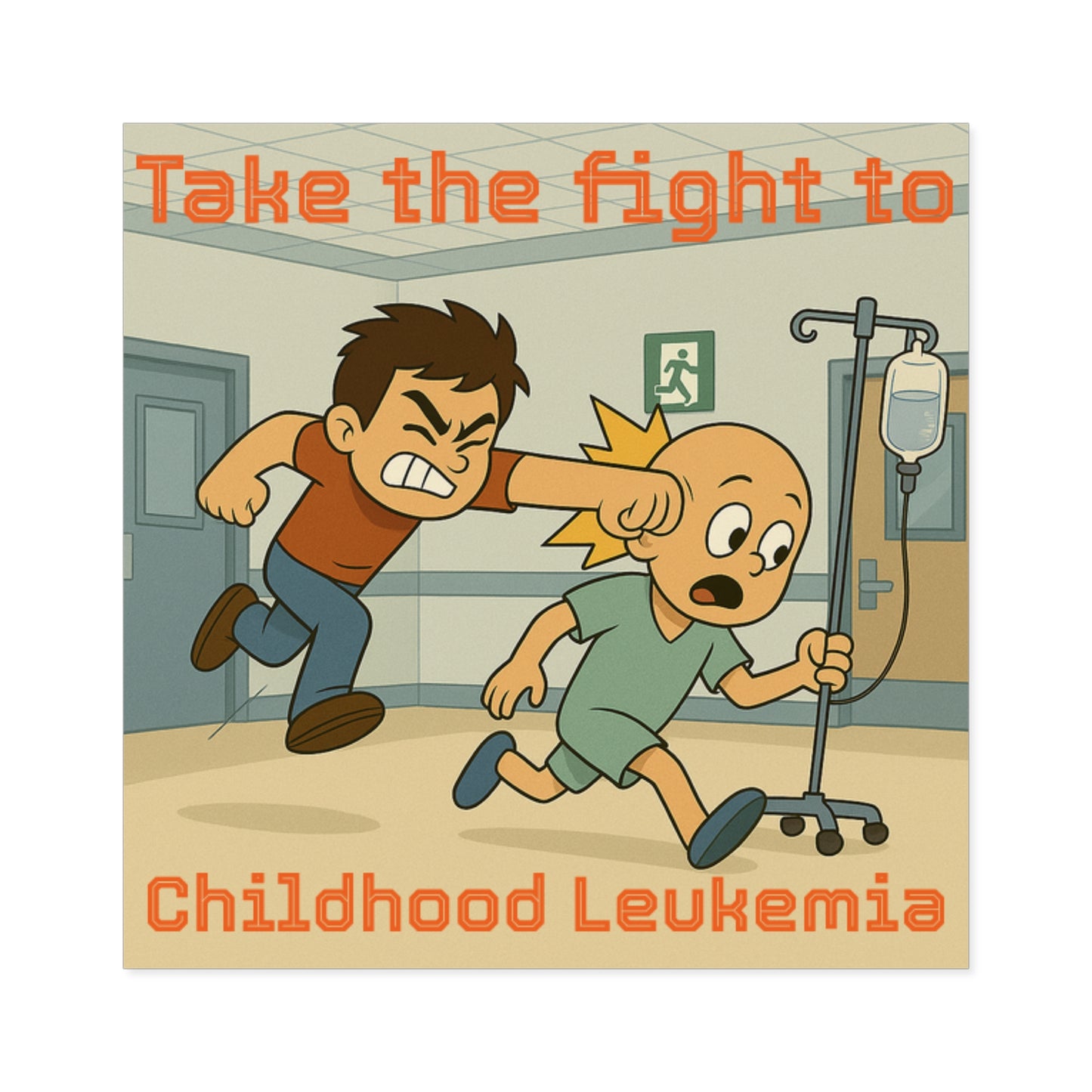 Childhood Leukemia Awareness - Square Sticker