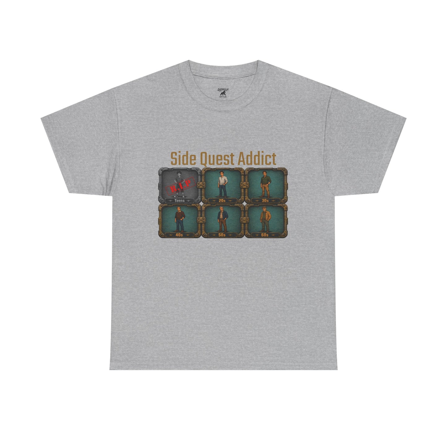 Side Quest Addict - Unisex Heavy Cotton Tee
