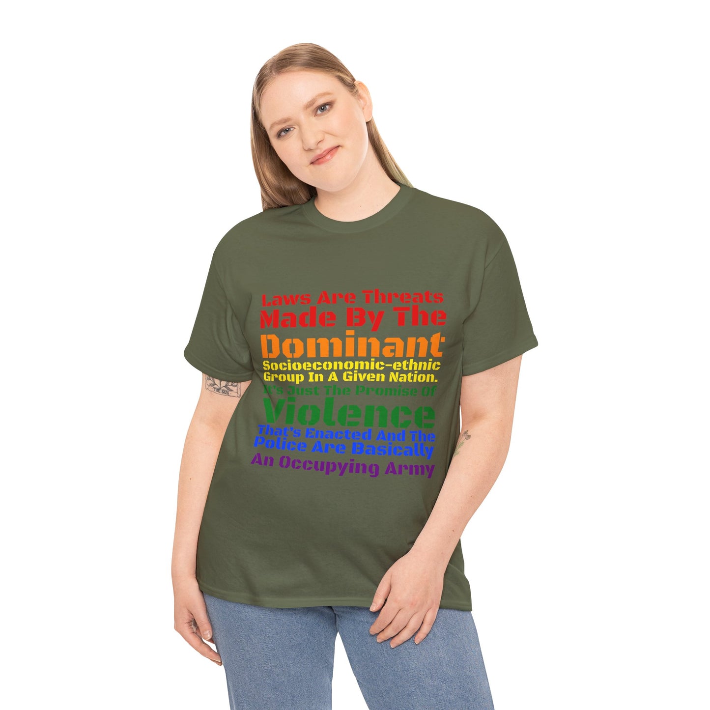 Laws Are Threats - Unisex Heavy Cotton Tee