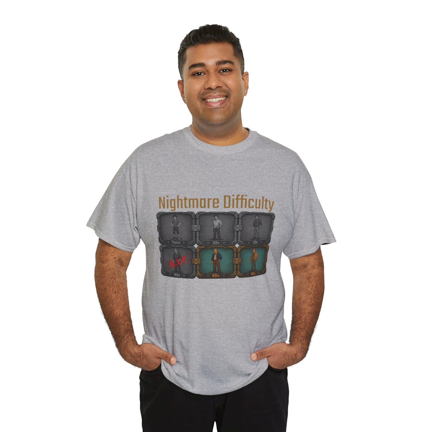 Nightmare Difficulty - Unisex Heavy Cotton Tee