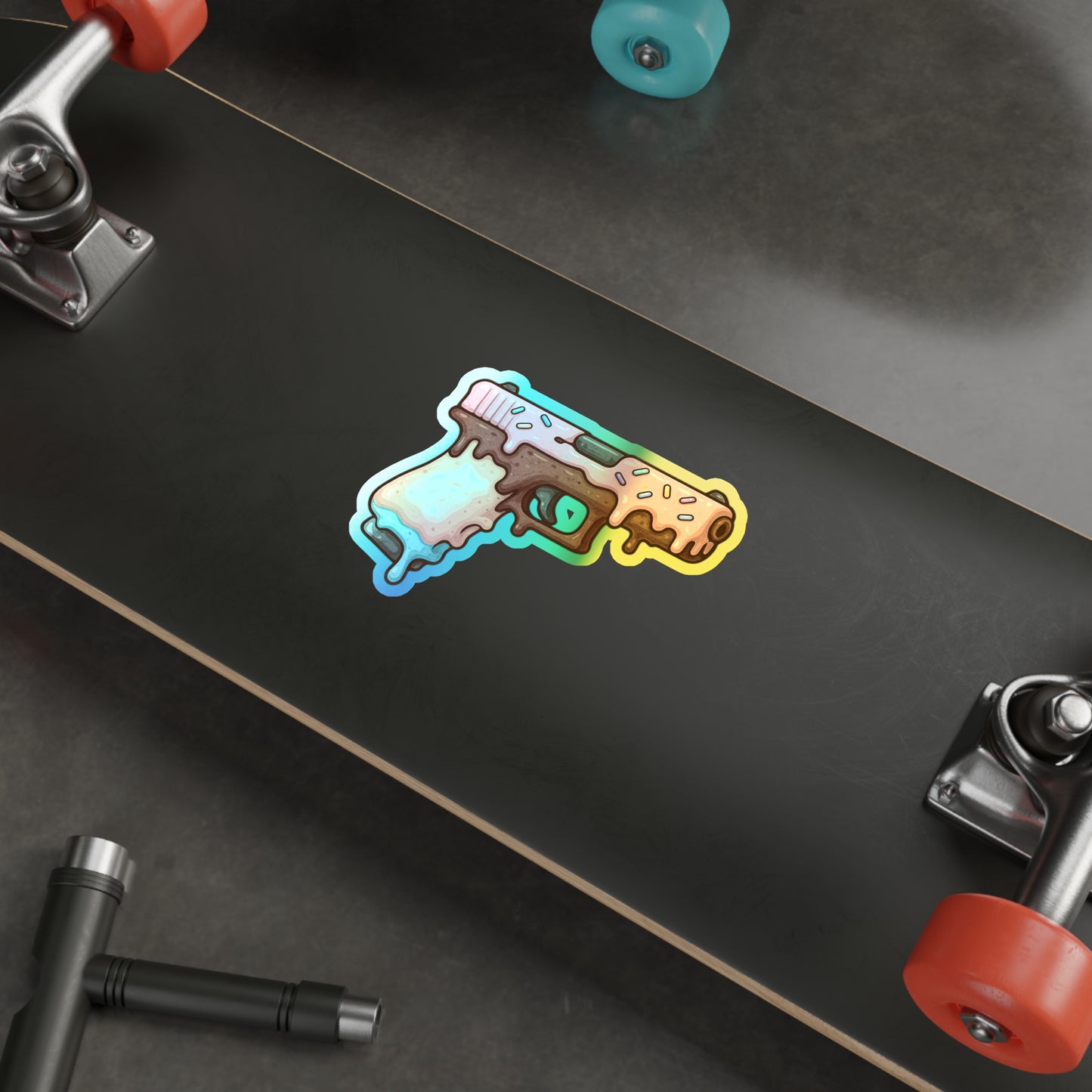 Sweet Treats Glock - Holographic Die-Cut Stickers