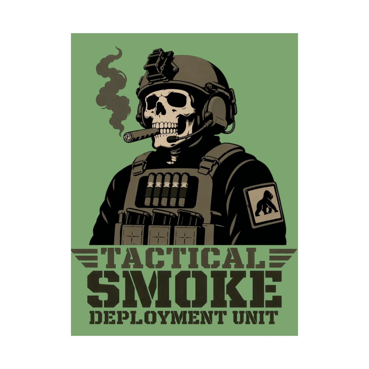 Tactical Smoke - Matte Vertical Posters