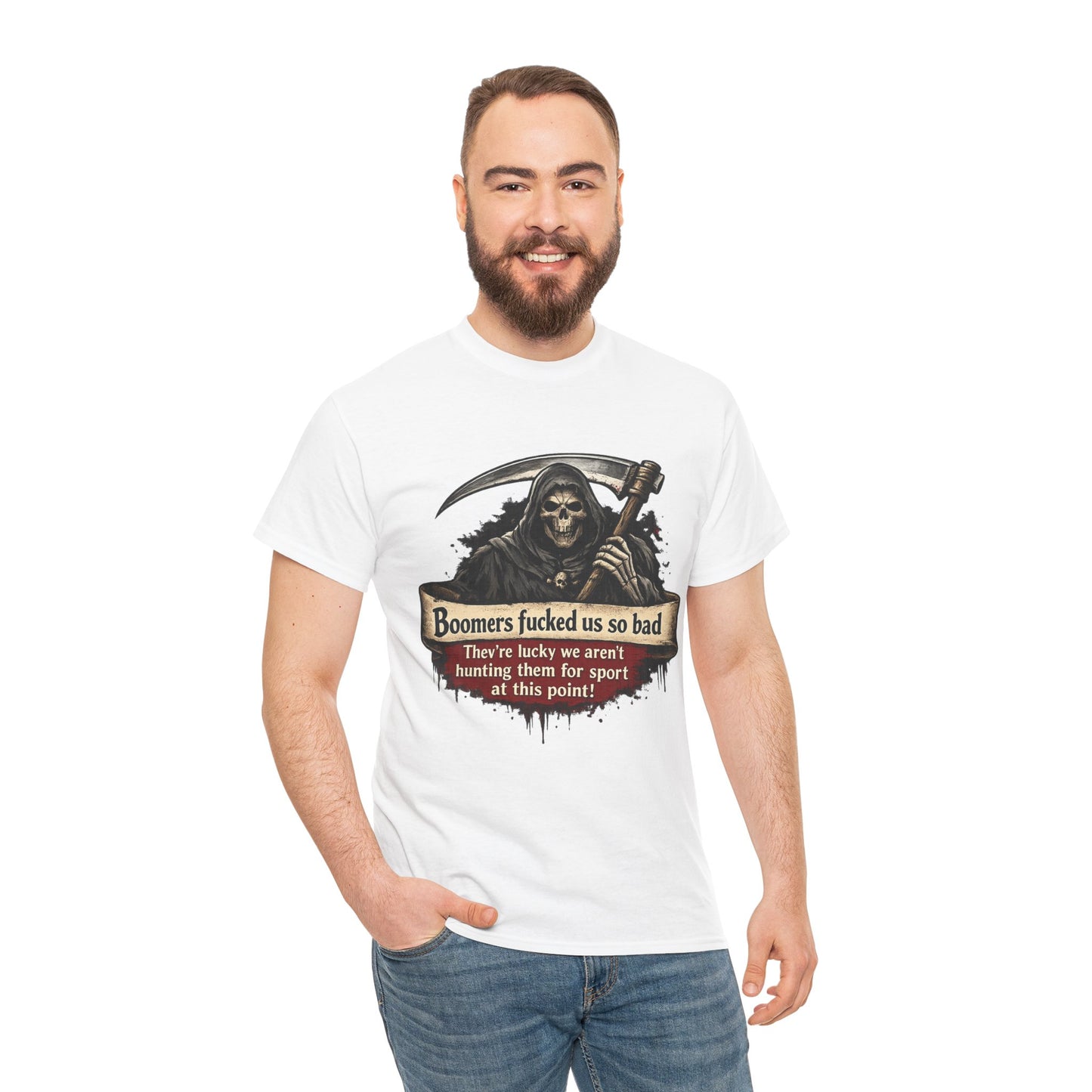 Boomers Fucked Us - Unisex Heavy Cotton Tee