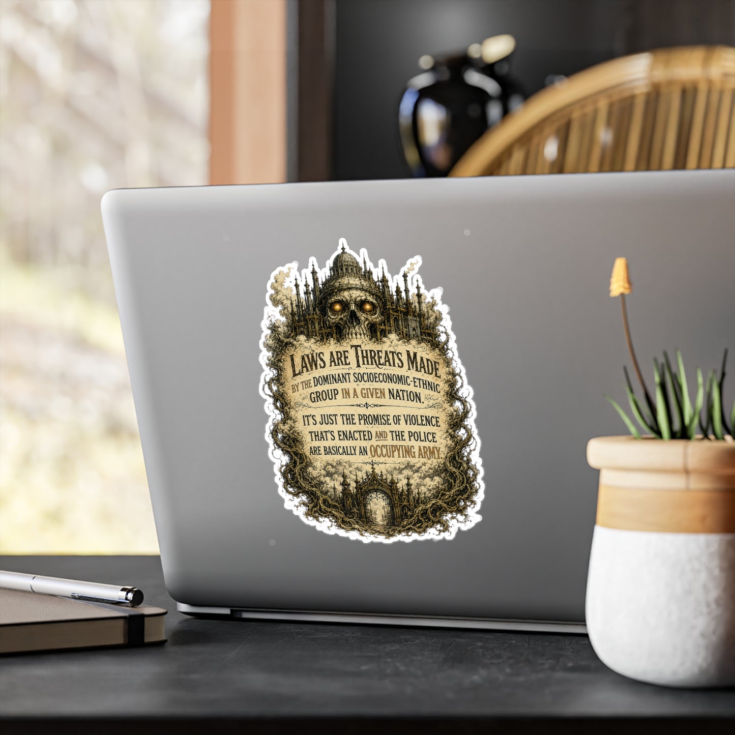 Laws Are Threats - Kiss-Cut Vinyl Decals