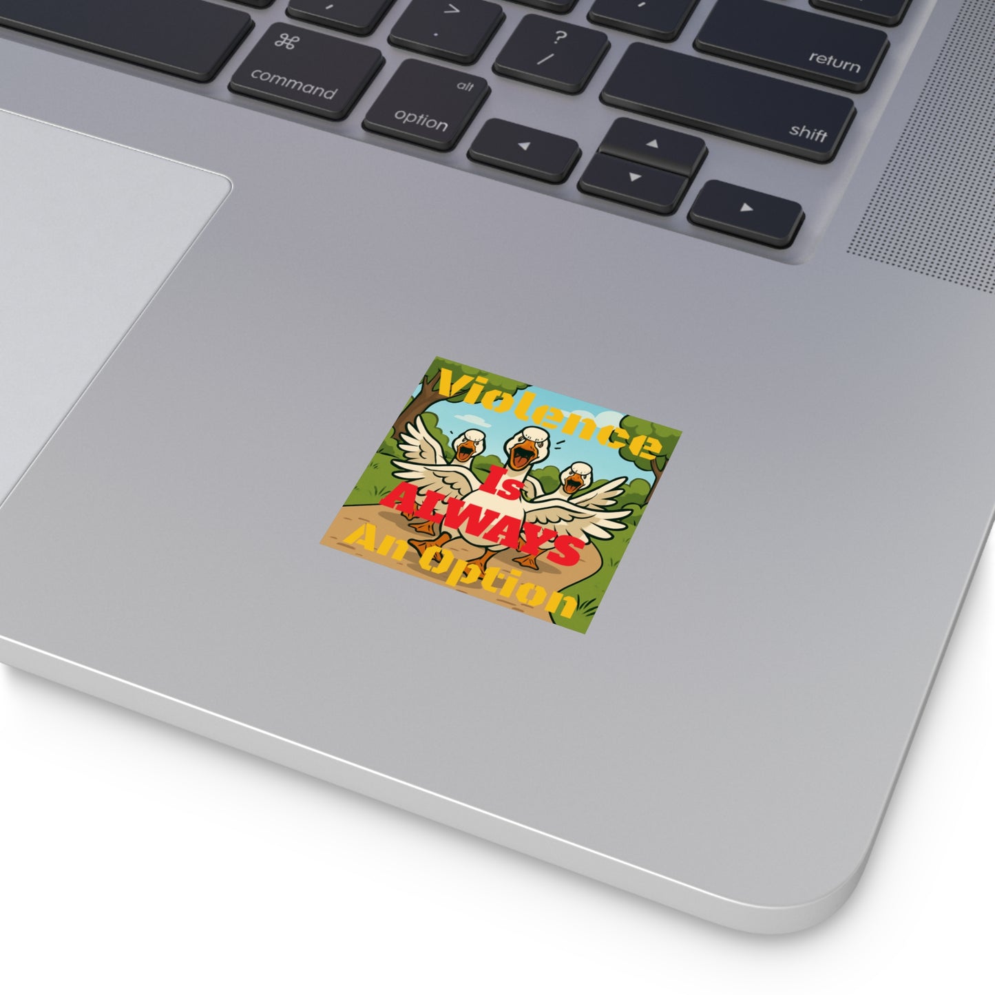 Violence Is ALWAYS An Option - Square Stickers