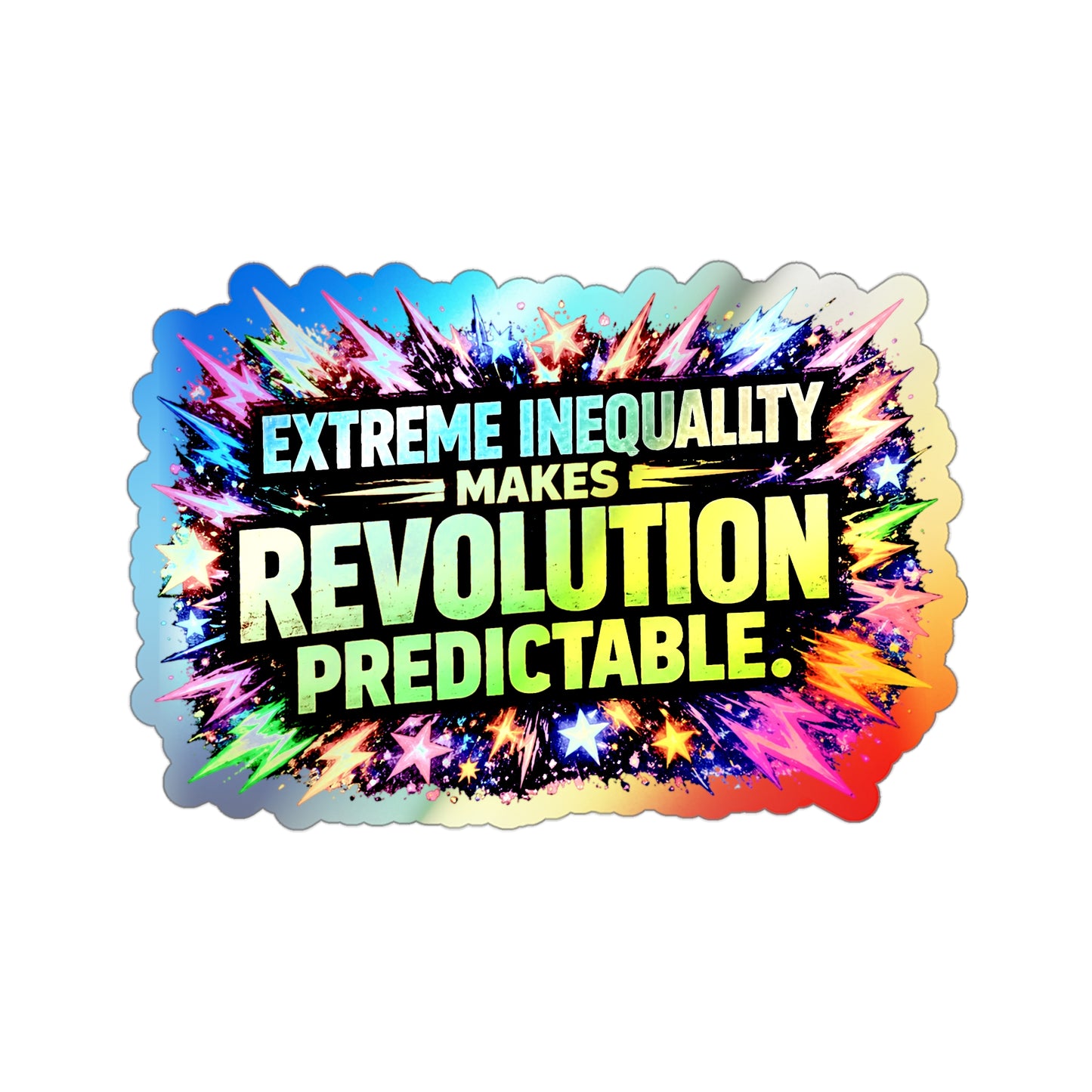 Predictable - Holographic Die-cut Stickers