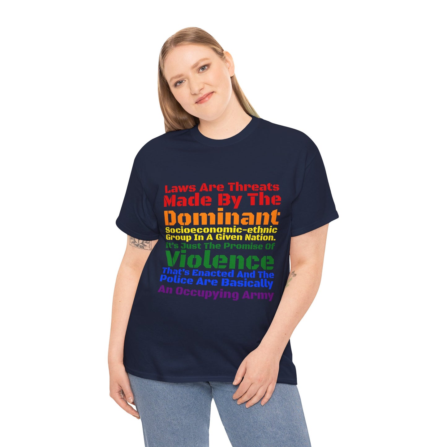 Laws Are Threats - Unisex Heavy Cotton Tee