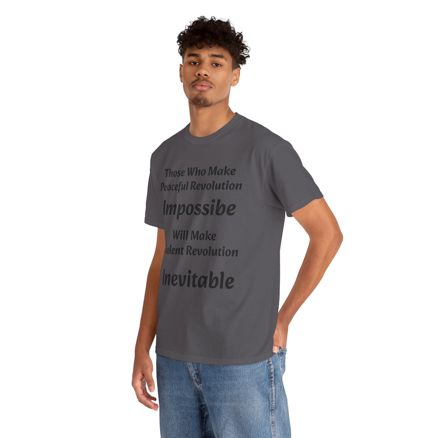 Peaceful Revolution - Unisex Heavy Cotton Tee