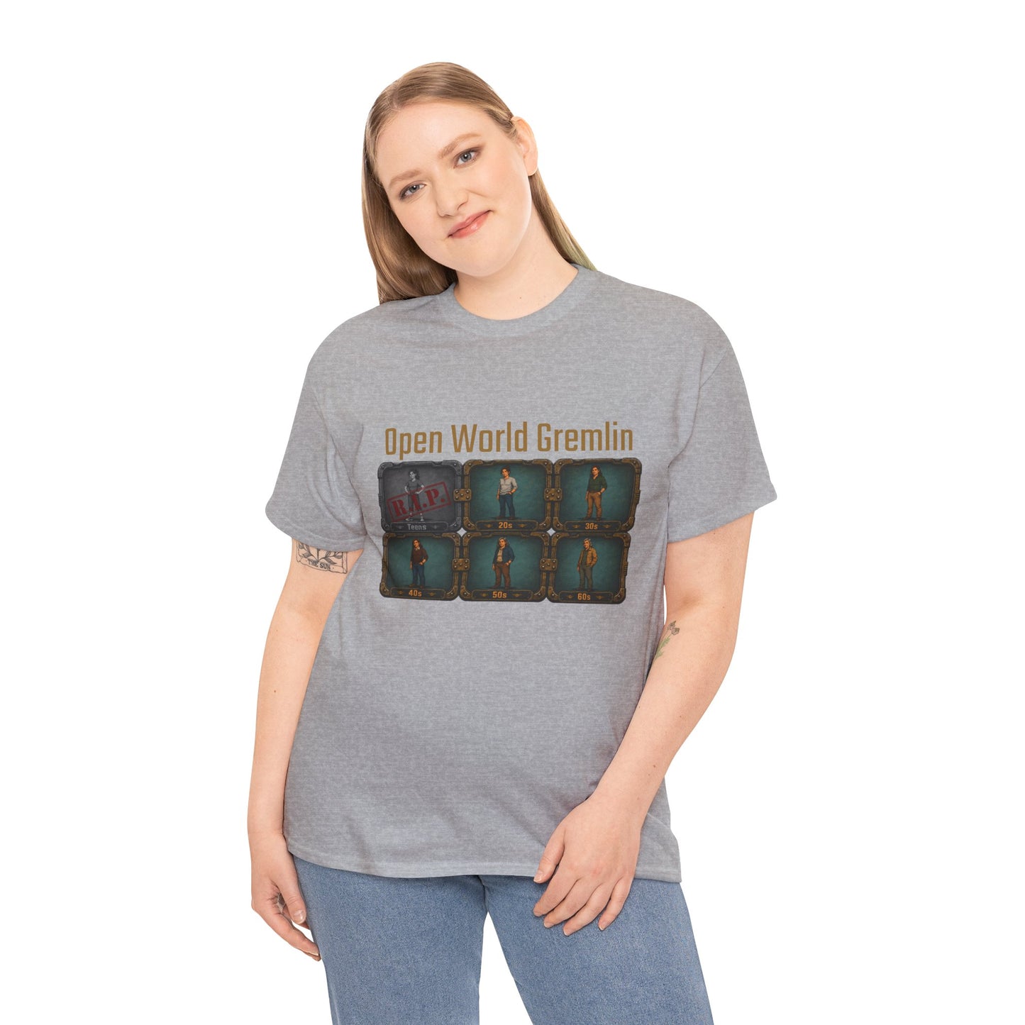 Open World Gremlin - Unisex Heavy Cotton Tee