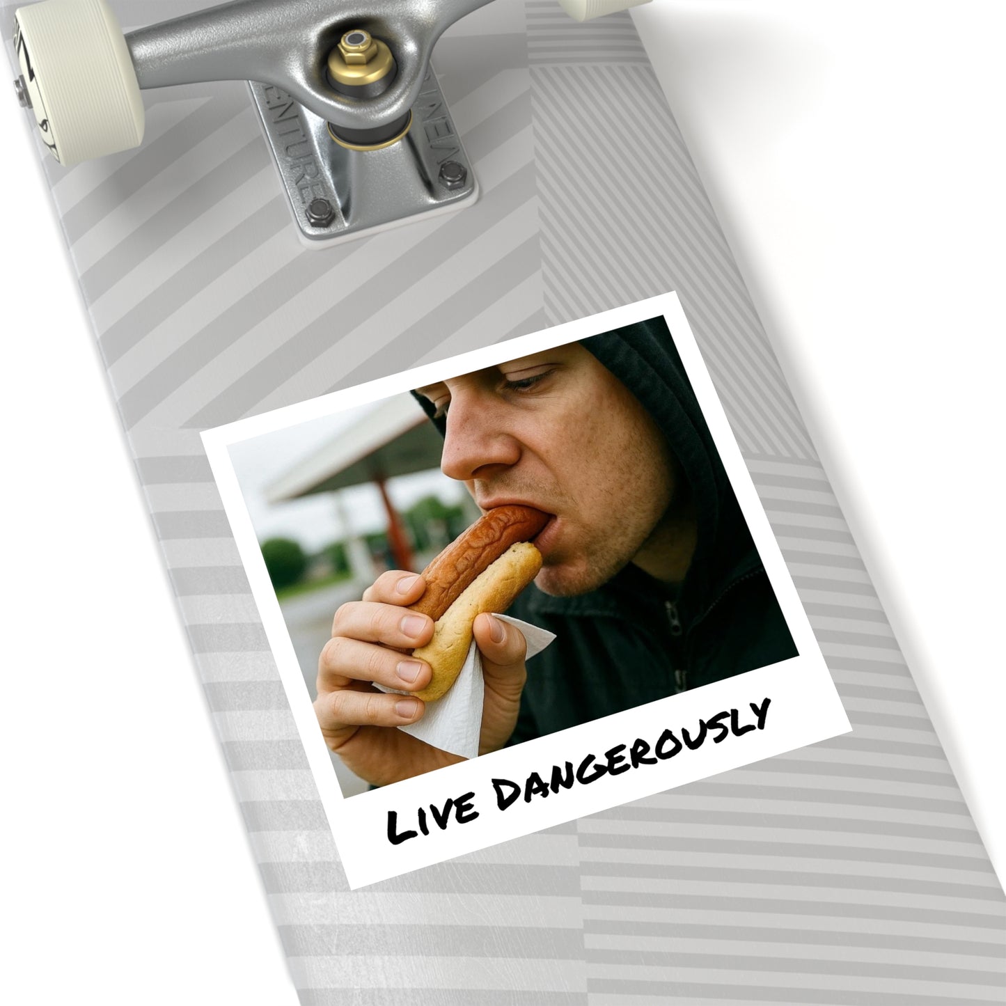 Live Dangerously - Square Stickers