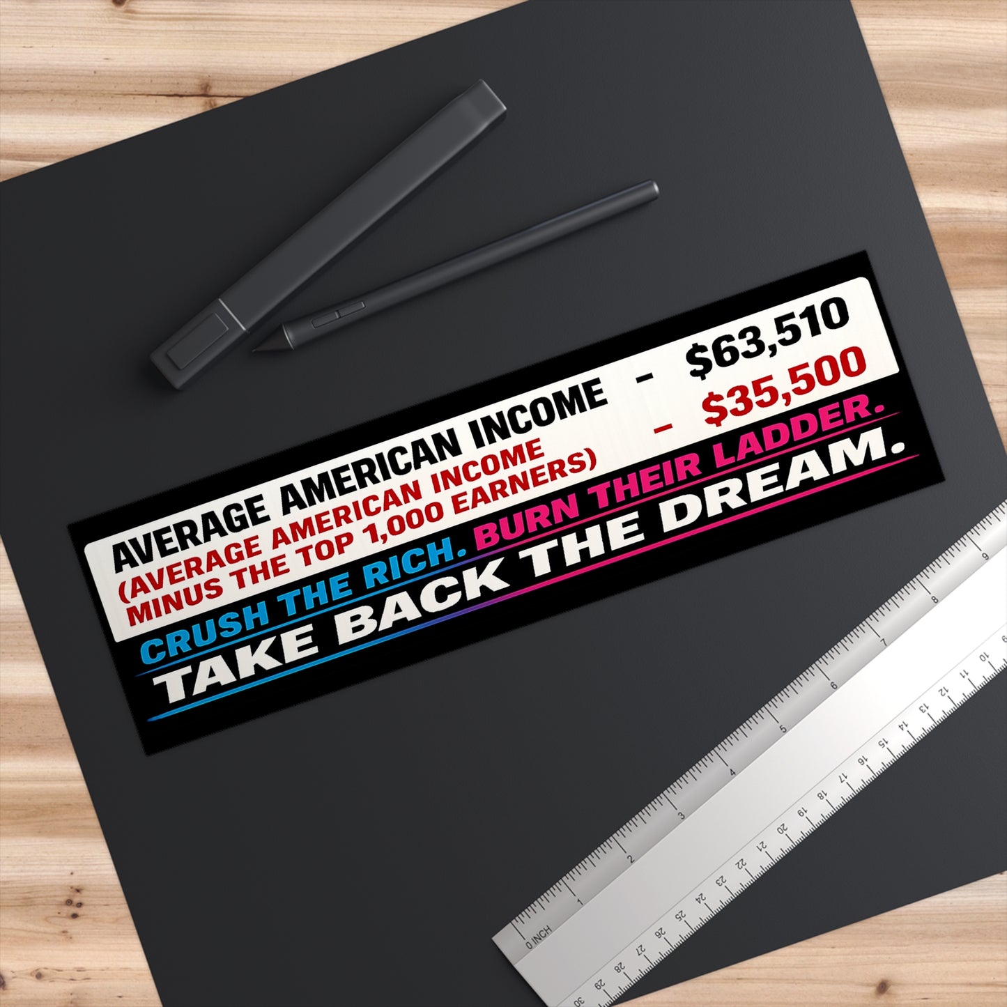 Crush The Rich - Bumper Sticker