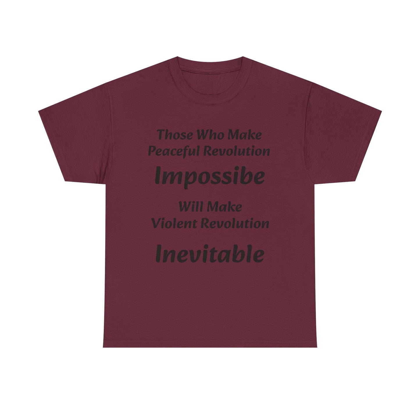 Peaceful Revolution - Unisex Heavy Cotton Tee