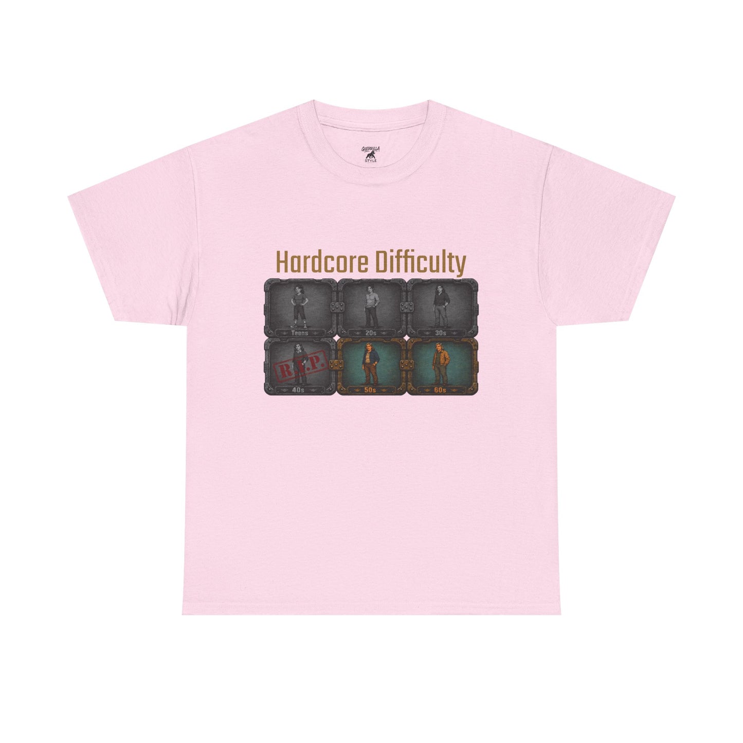 Hardcore Difficulty - Unisex Heavy Cotton Tee