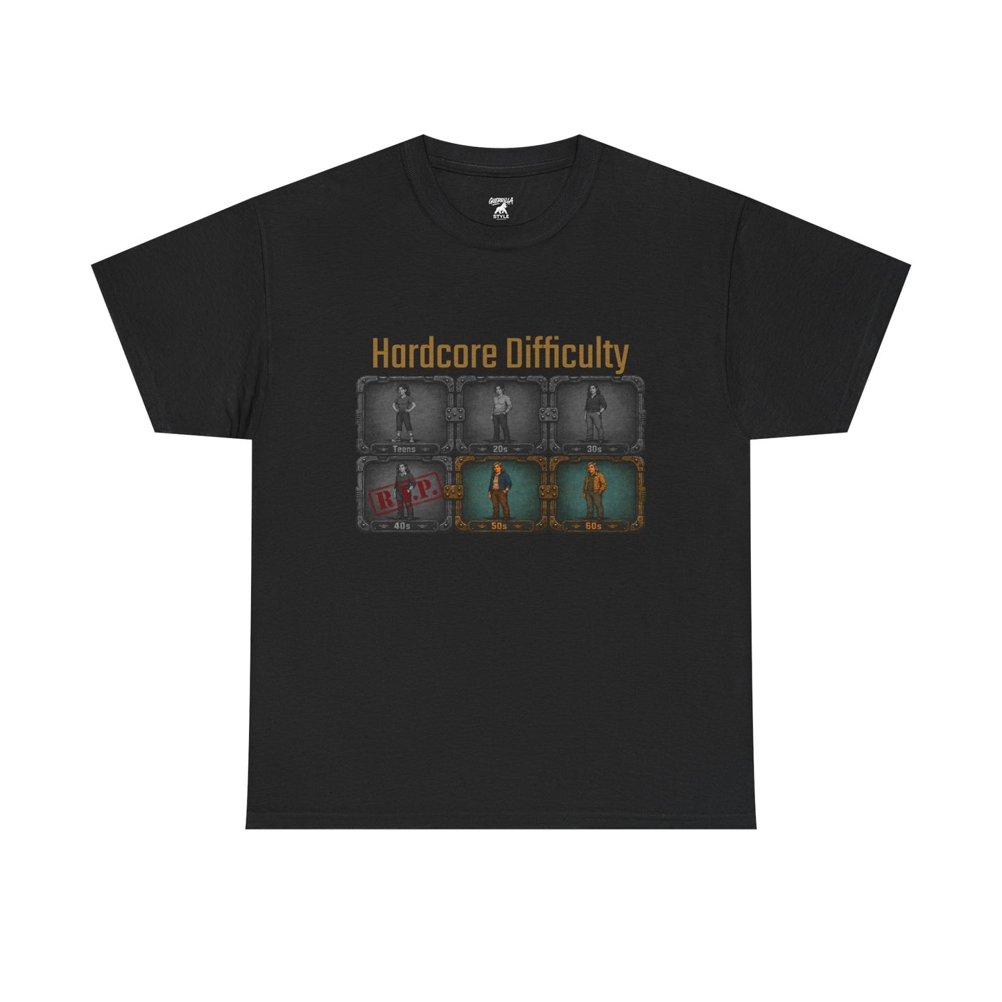 Hardcore Difficulty - Unisex Heavy Cotton Tee