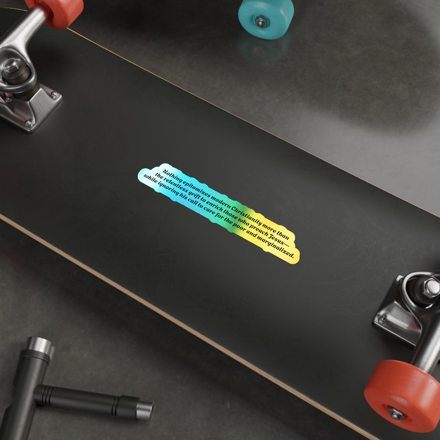 Relentless Grift - Holographic Die-cut Sticker