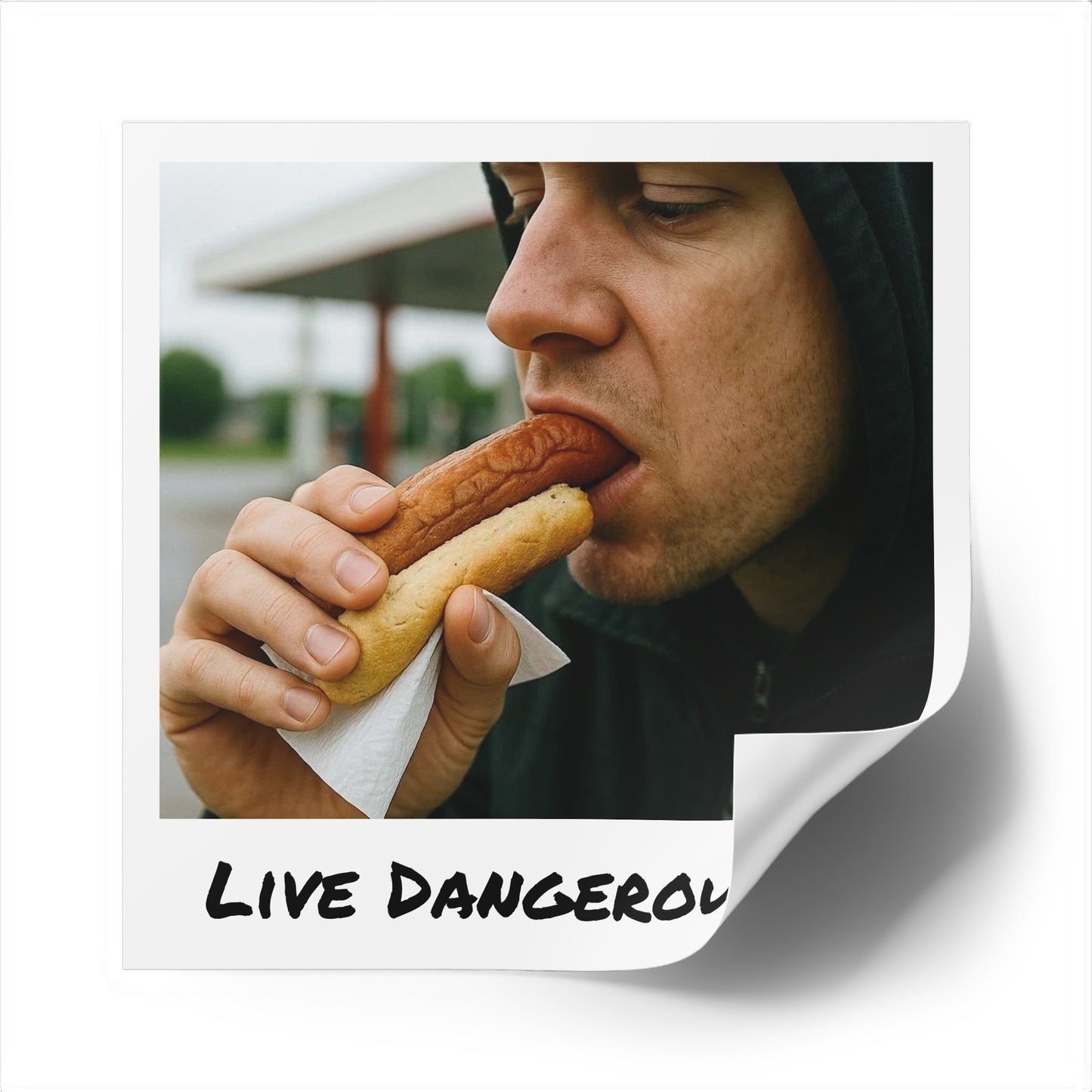 Live Dangerously - Square Stickers