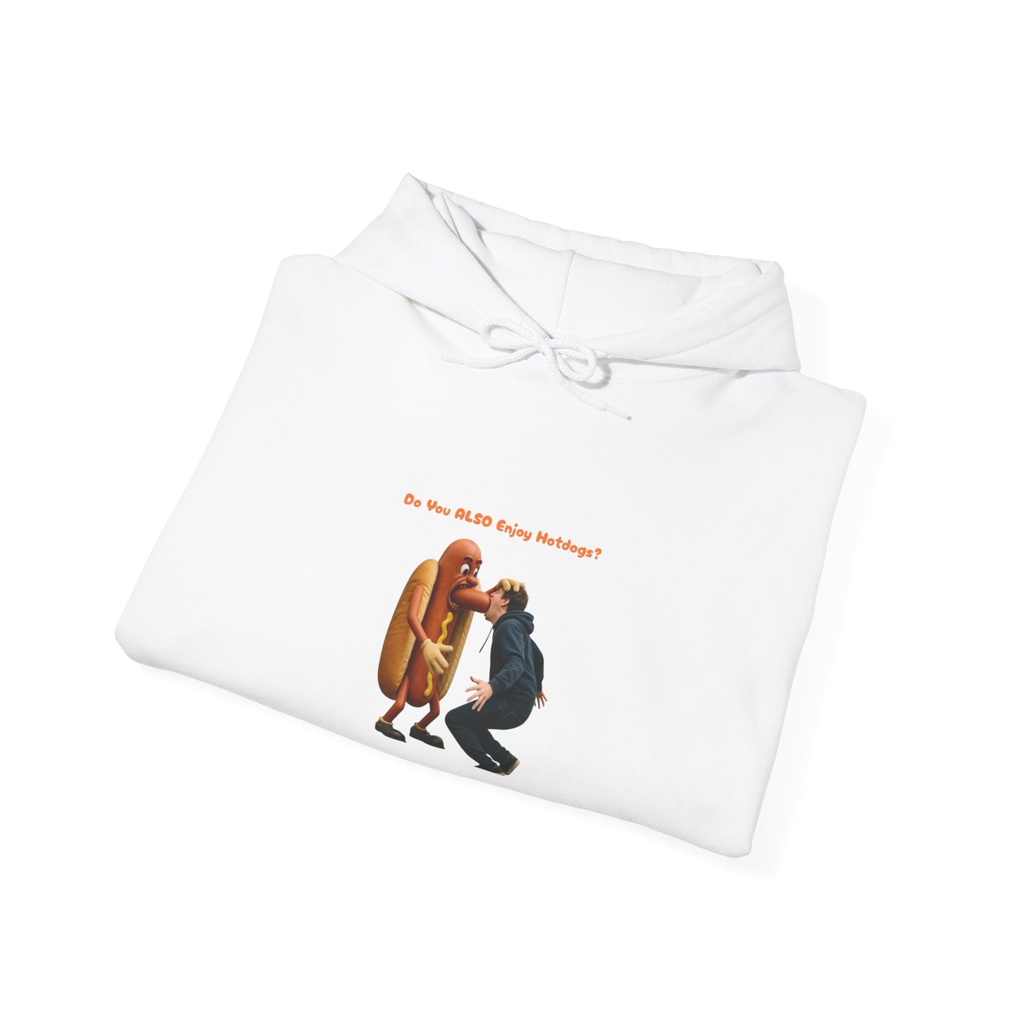 Man Eats Hotdog! - Unisex Heavy Blend Hoodie